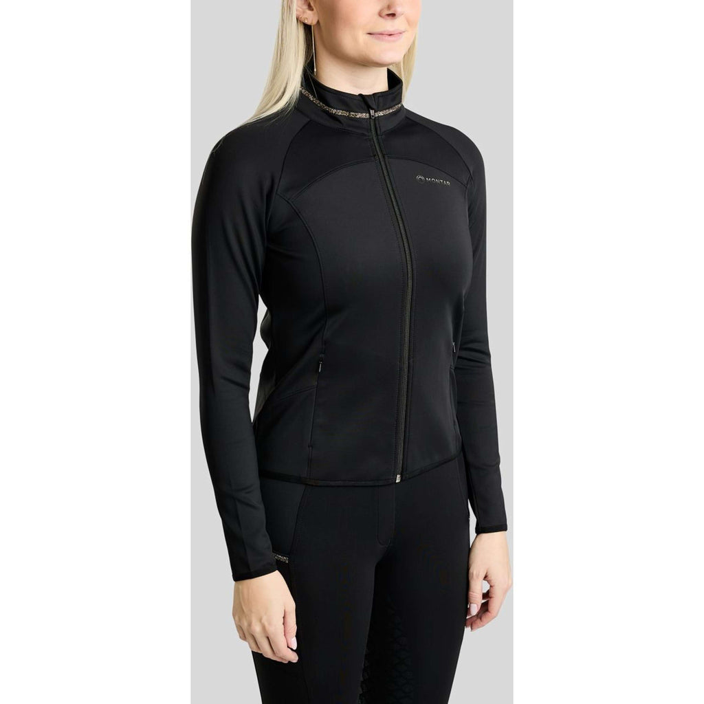 Montar Zip-Hoodie MoVeronica Golden Quartz Crystal Black