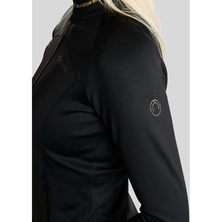 Montar Zip-Hoodie MoVeronica Golden Quartz Crystal Black