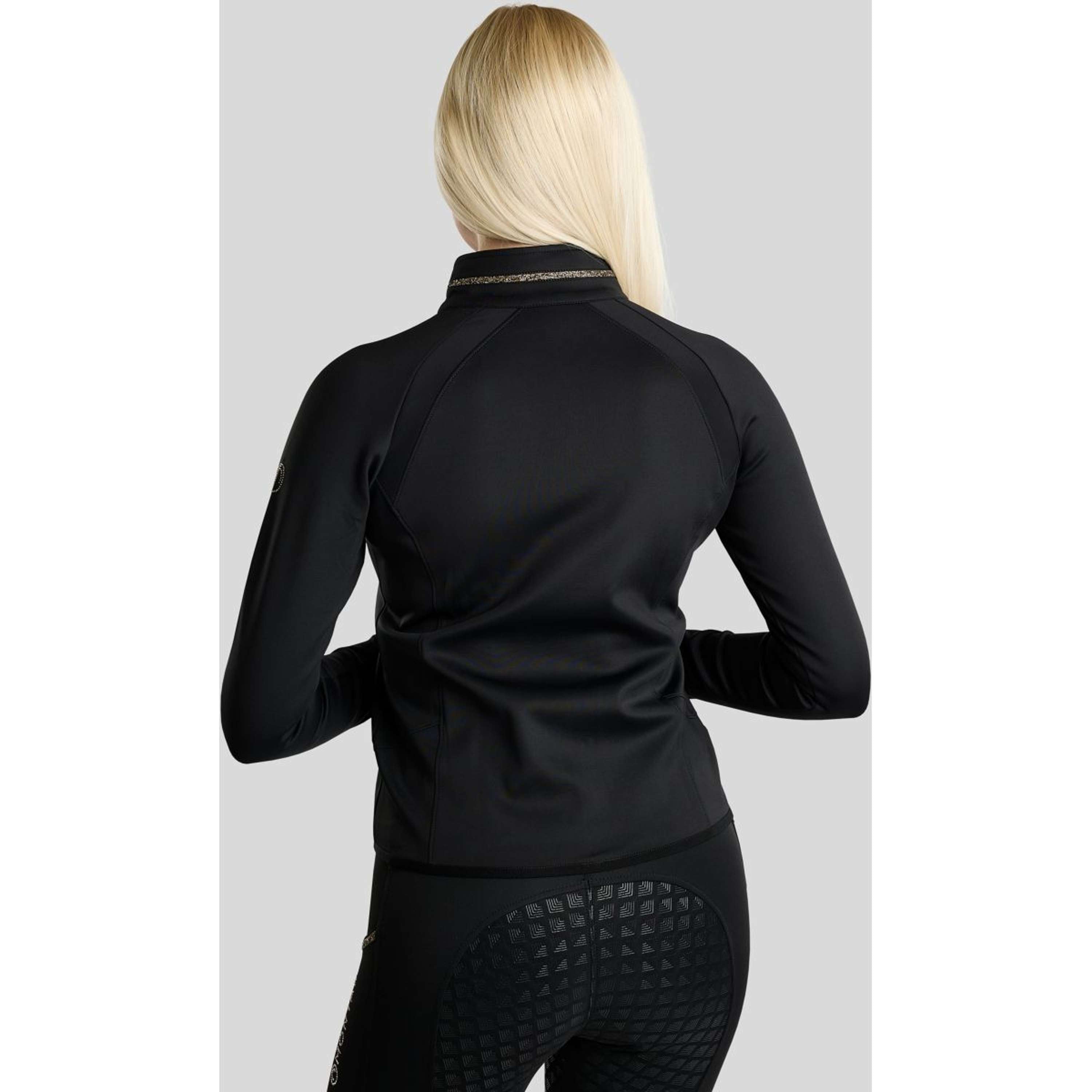 Montar Zip-Hoodie MoVeronica Golden Quartz Crystal Black