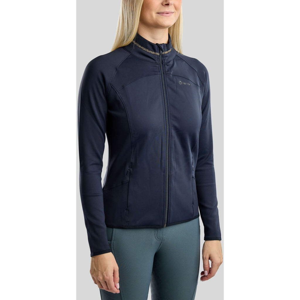 Montar Zip-Hoodie MoVeronica Golden Quartz Crystal Navy