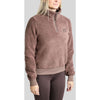 Montar Sweater MoEbba Q-Zip Teddy Pile Golden Quartz Nougat Brown