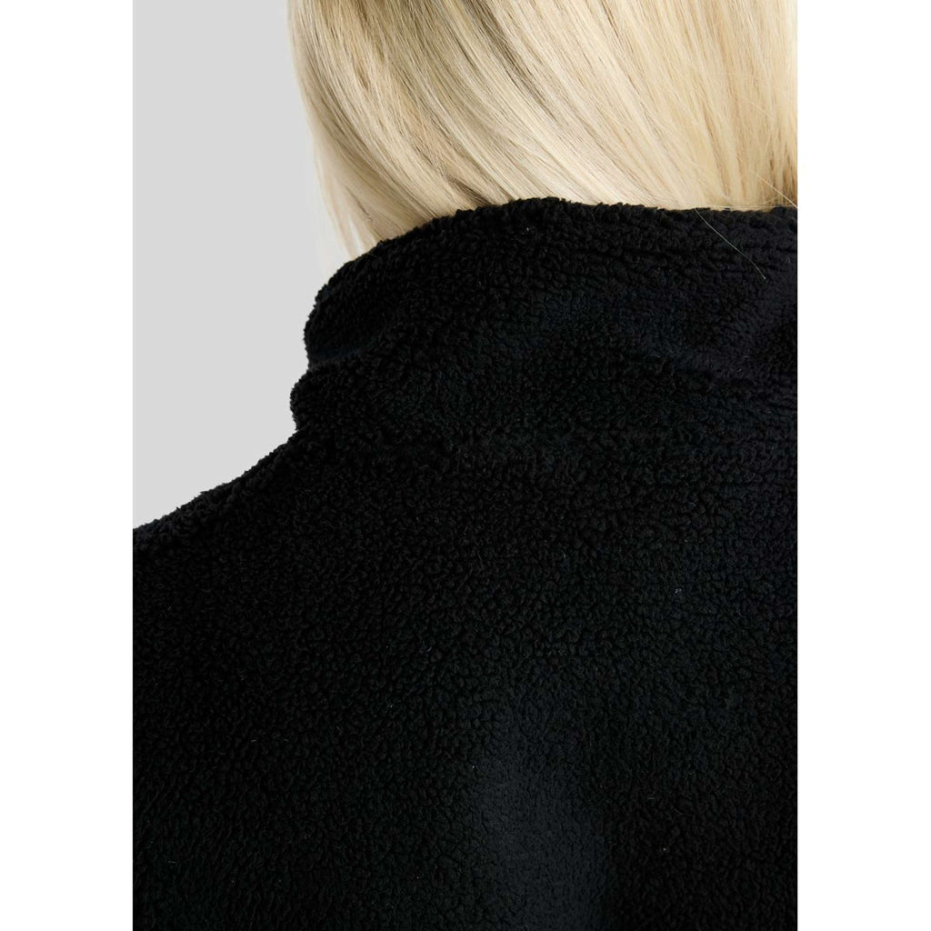 Montar Sweater MoEbba Q-Zip Teddy Pile Golden Quartz Black