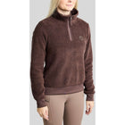 Montar Sweater MoEbba Q-Zip Teddy Pile Golden Quartz Black Peony
