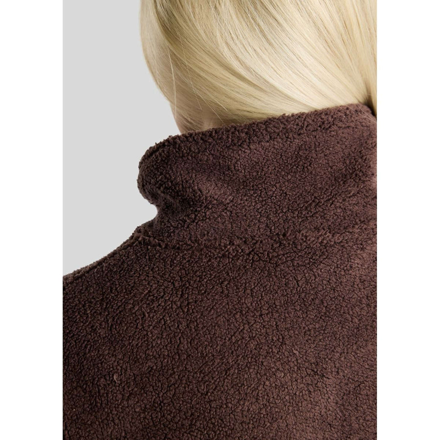 Montar Sweater MoEbba Q-Zip Teddy Pile Golden Quartz Black Peony
