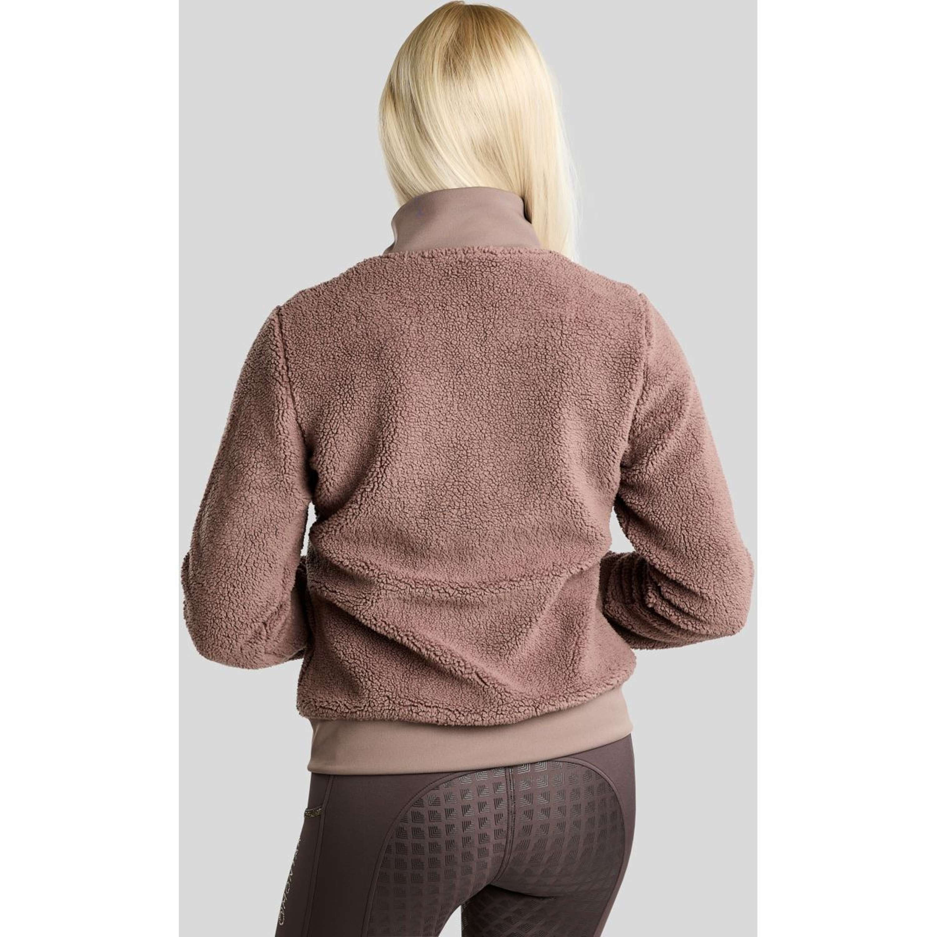 Montar Zip-Hoodie MoEbba Teddy Pile Golden Quartz Nougat Brown