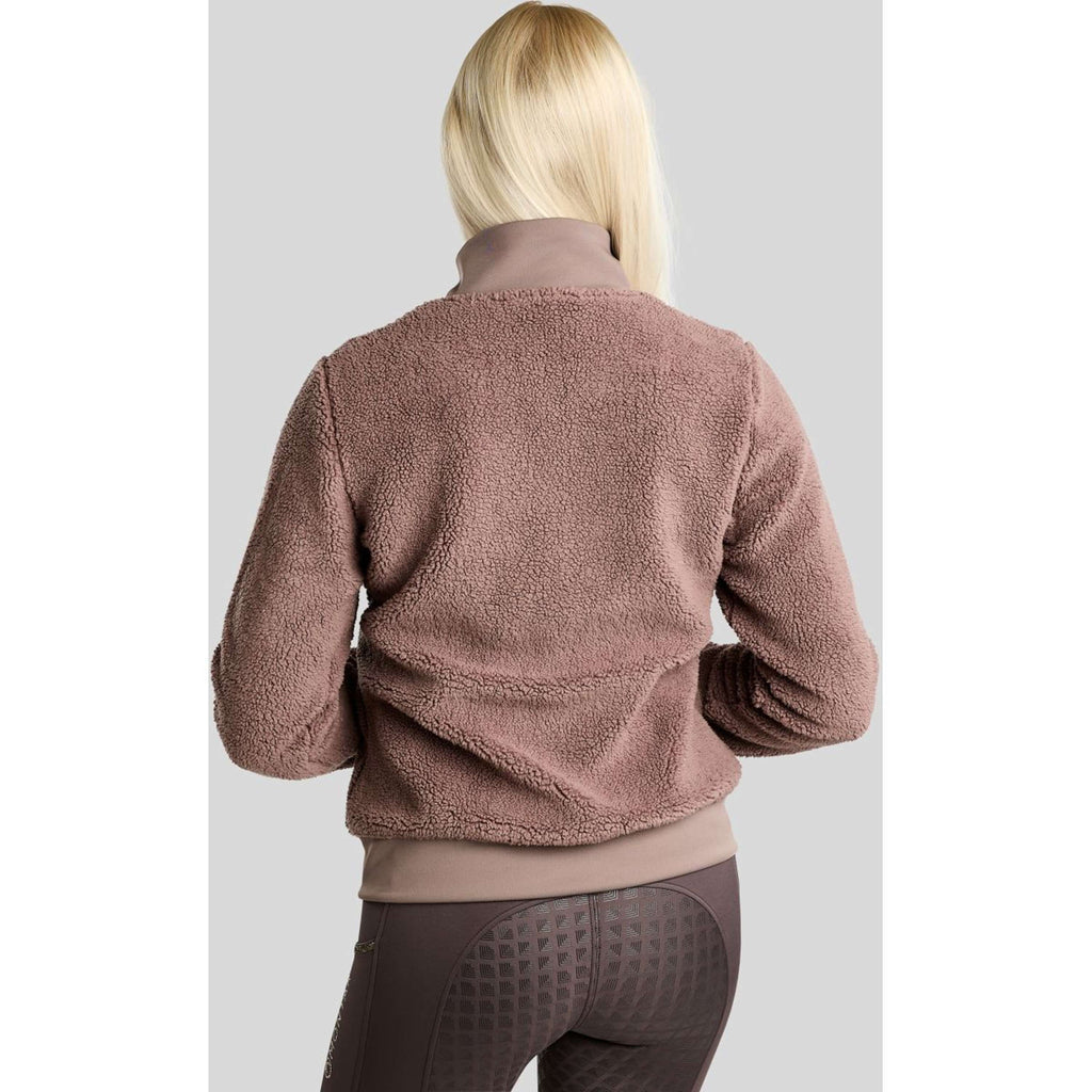 Montar Zip-Hoodie MoEbba Teddy Pile Golden Quartz Nougat Brown