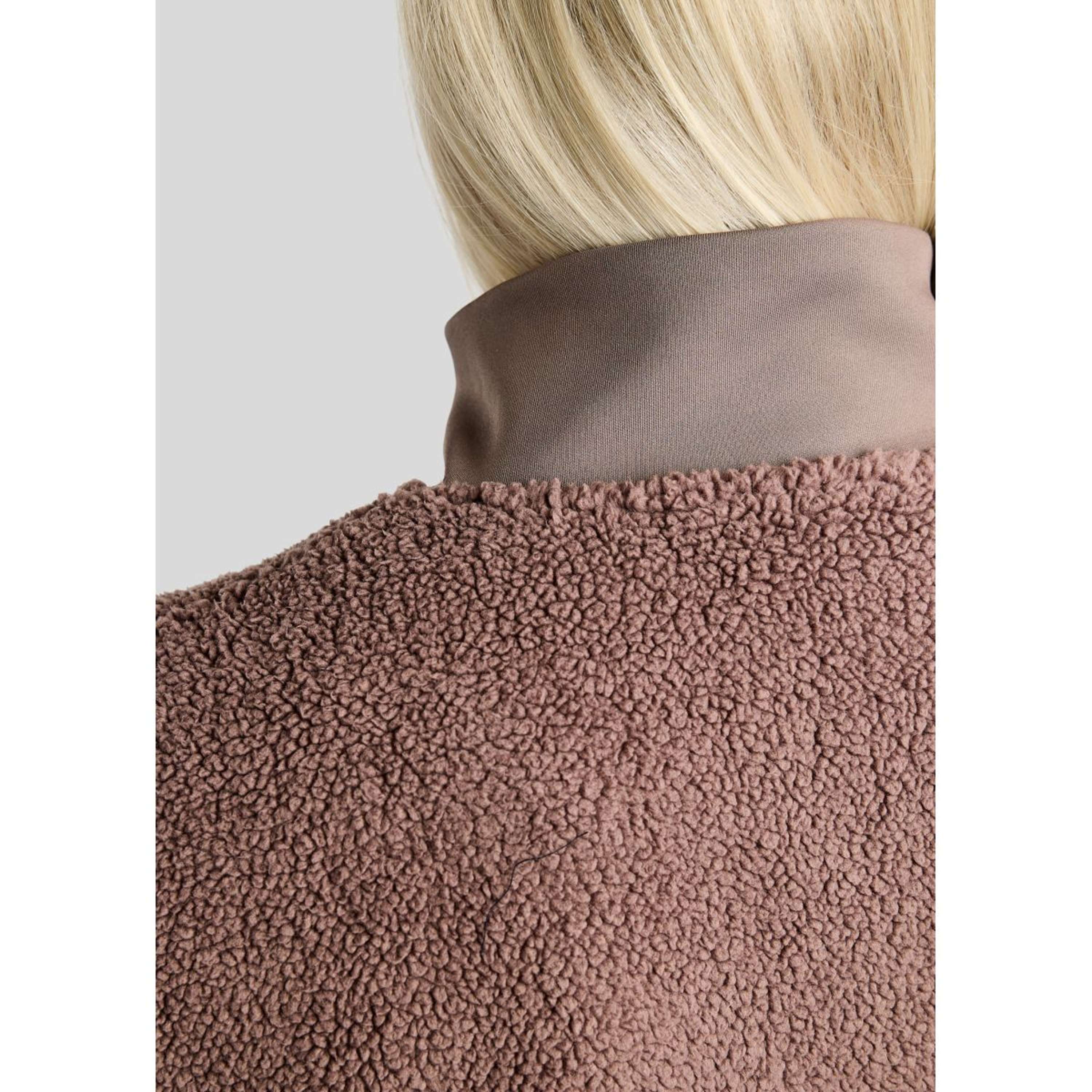 Montar Zip-Hoodie MoEbba Teddy Pile Golden Quartz Nougat Brown