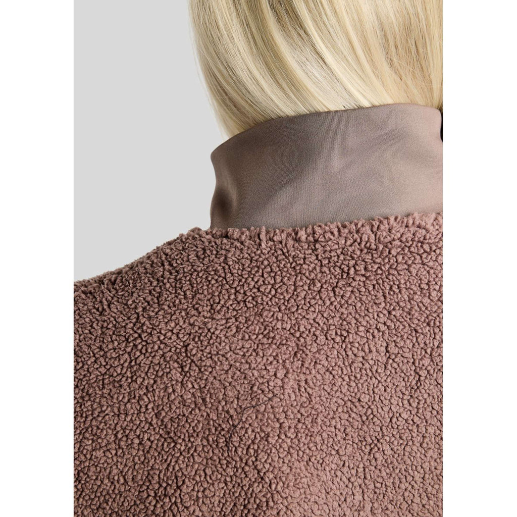 Montar Zip-Hoodie MoEbba Teddy Pile Golden Quartz Nougat Brown