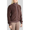 Montar Zip-Hoodie MoEbba Teddy Pile Golden Quartz Black Peony