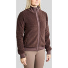 Montar Zip-Hoodie MoEbba Teddy Pile Golden Quartz Black Peony