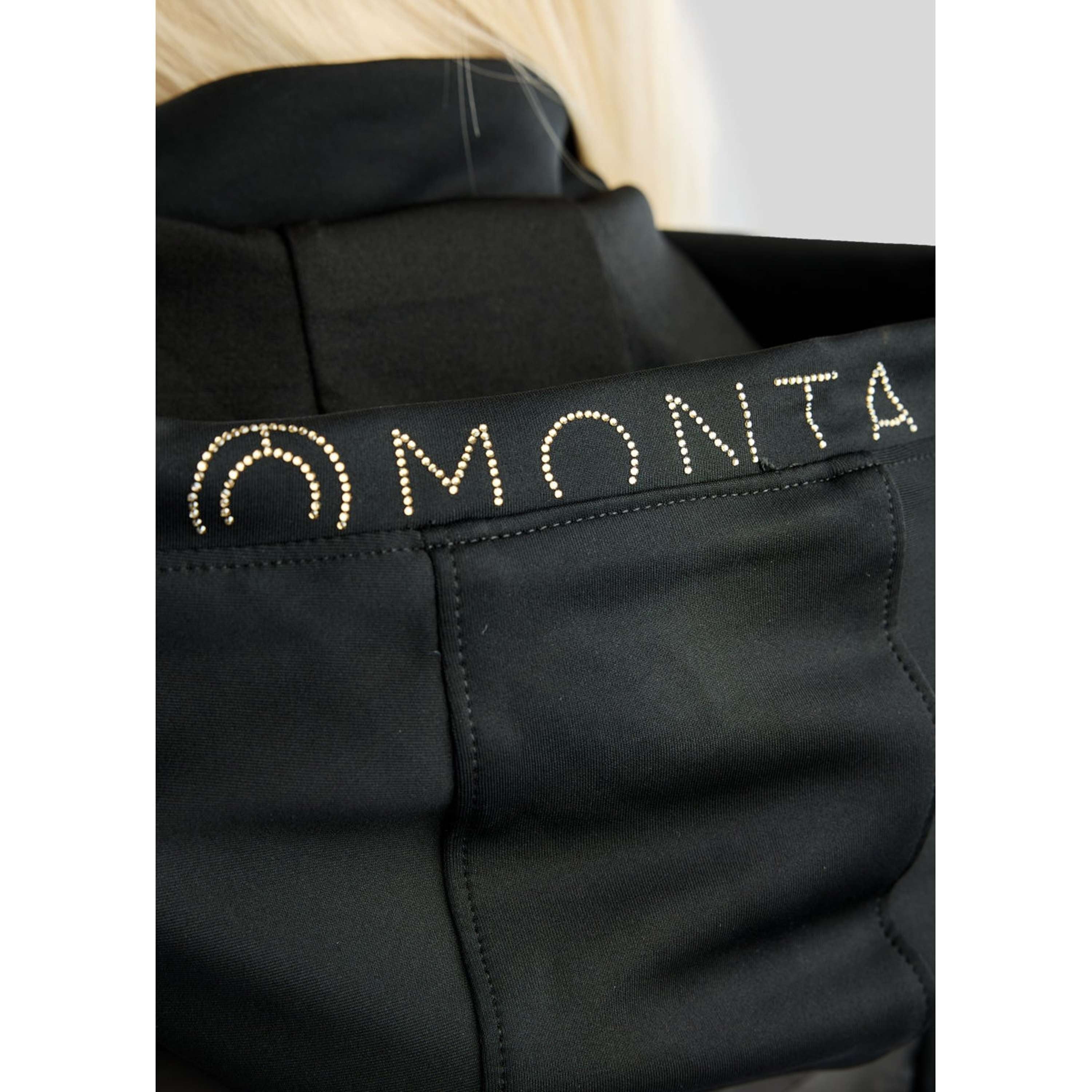 Montar Jacket MoEverline Hybrid Detachable Hood Golden Quartz Crystals Black