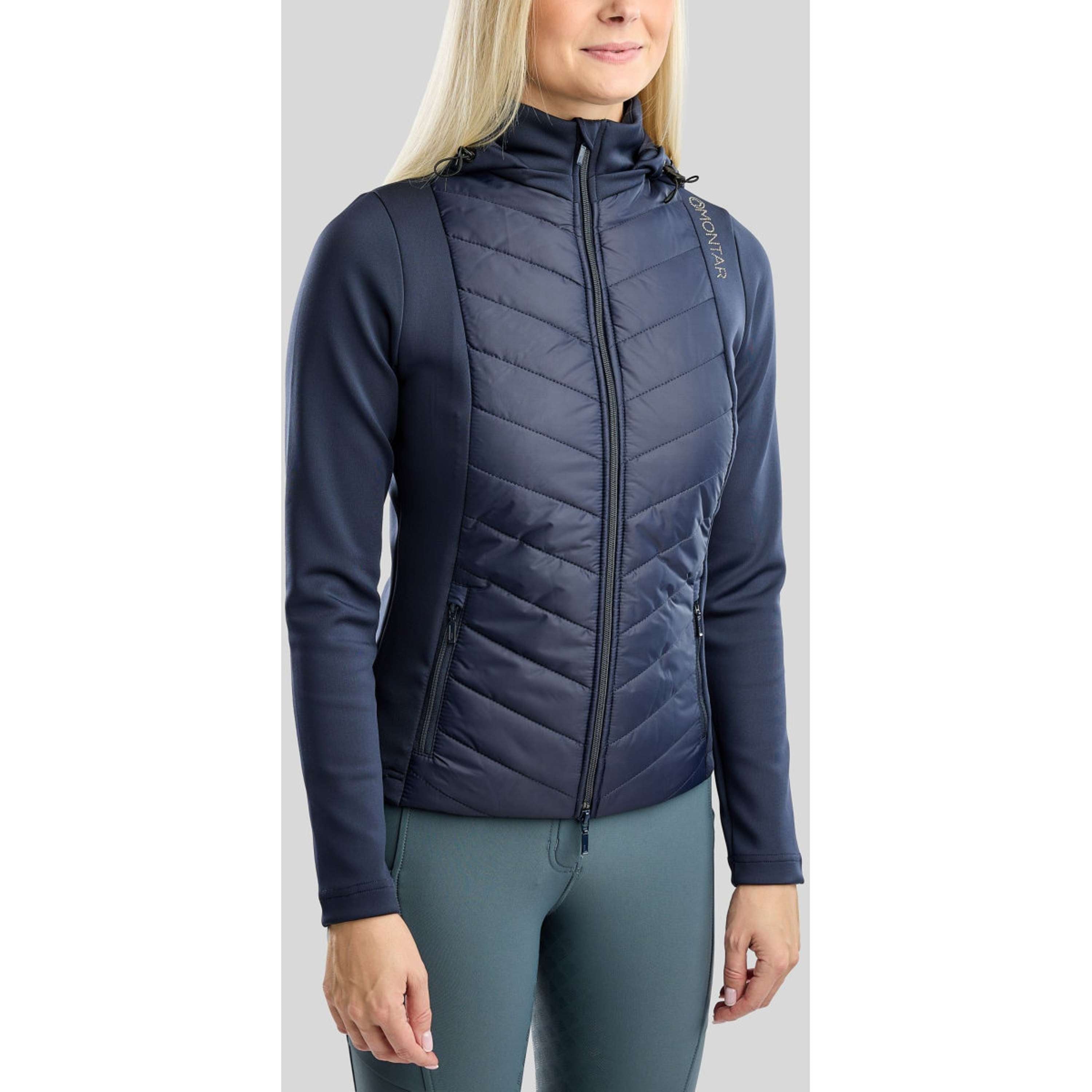 Montar Jacket MoEverline Hybrid Detachable Hood Golden Quartz Crystals Navy