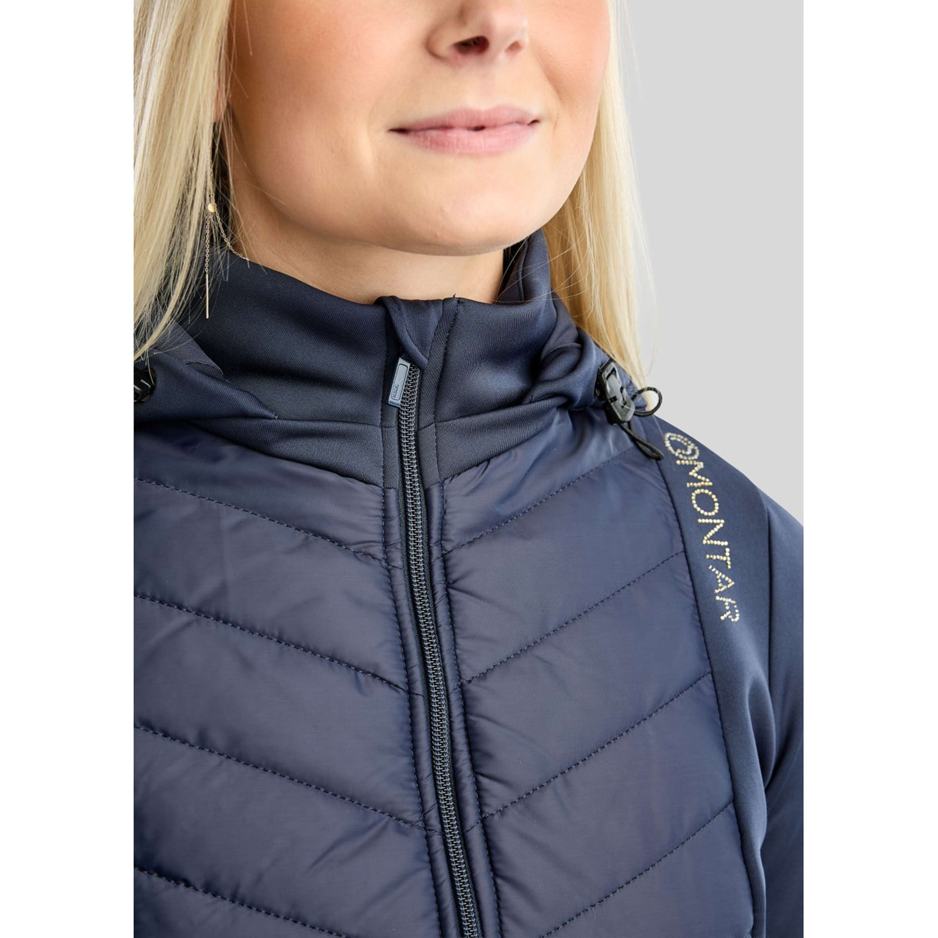 Montar Jacket MoEverline Hybrid Detachable Hood Golden Quartz Crystals Navy