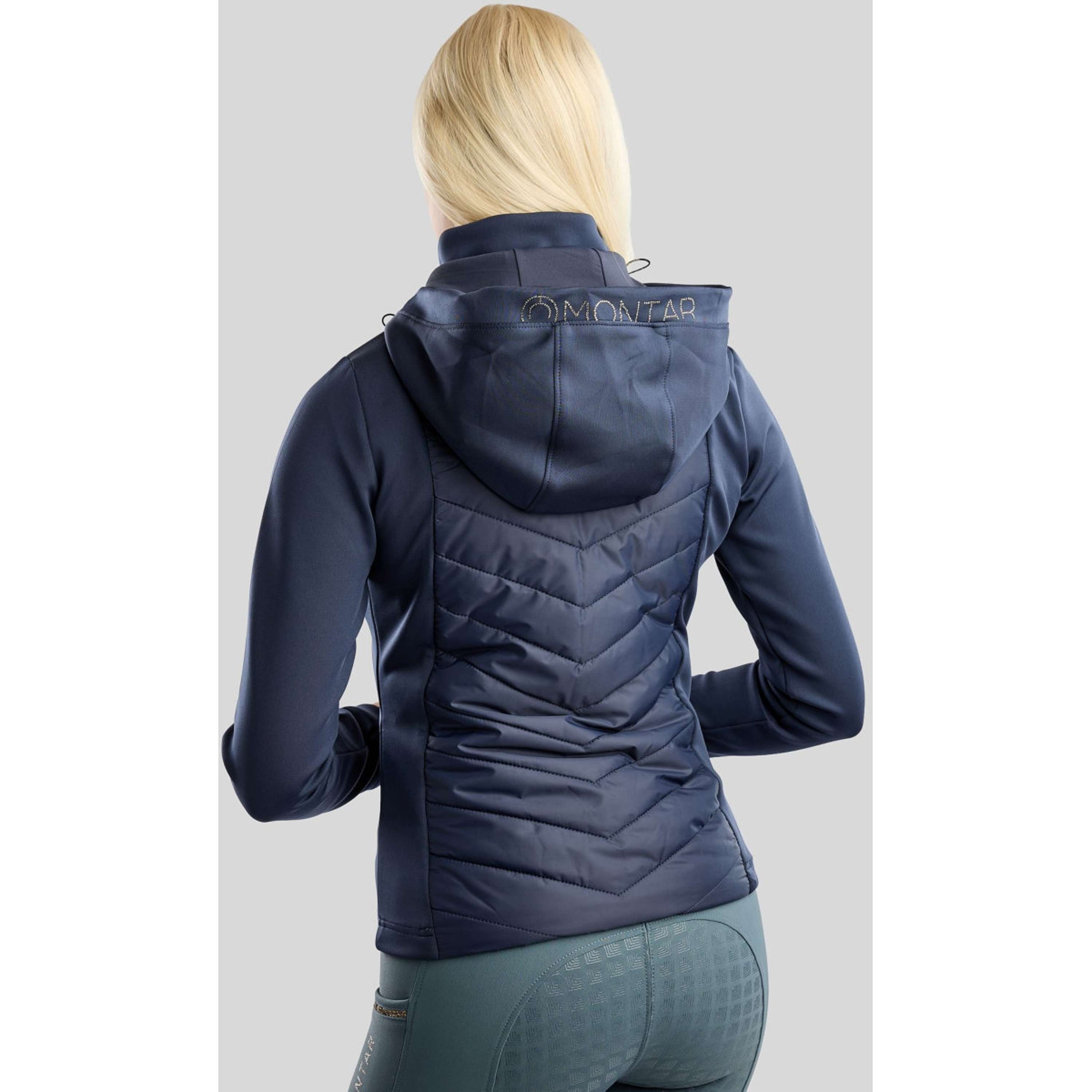 Montar Jacket MoEverline Hybrid Detachable Hood Golden Quartz Crystals Navy