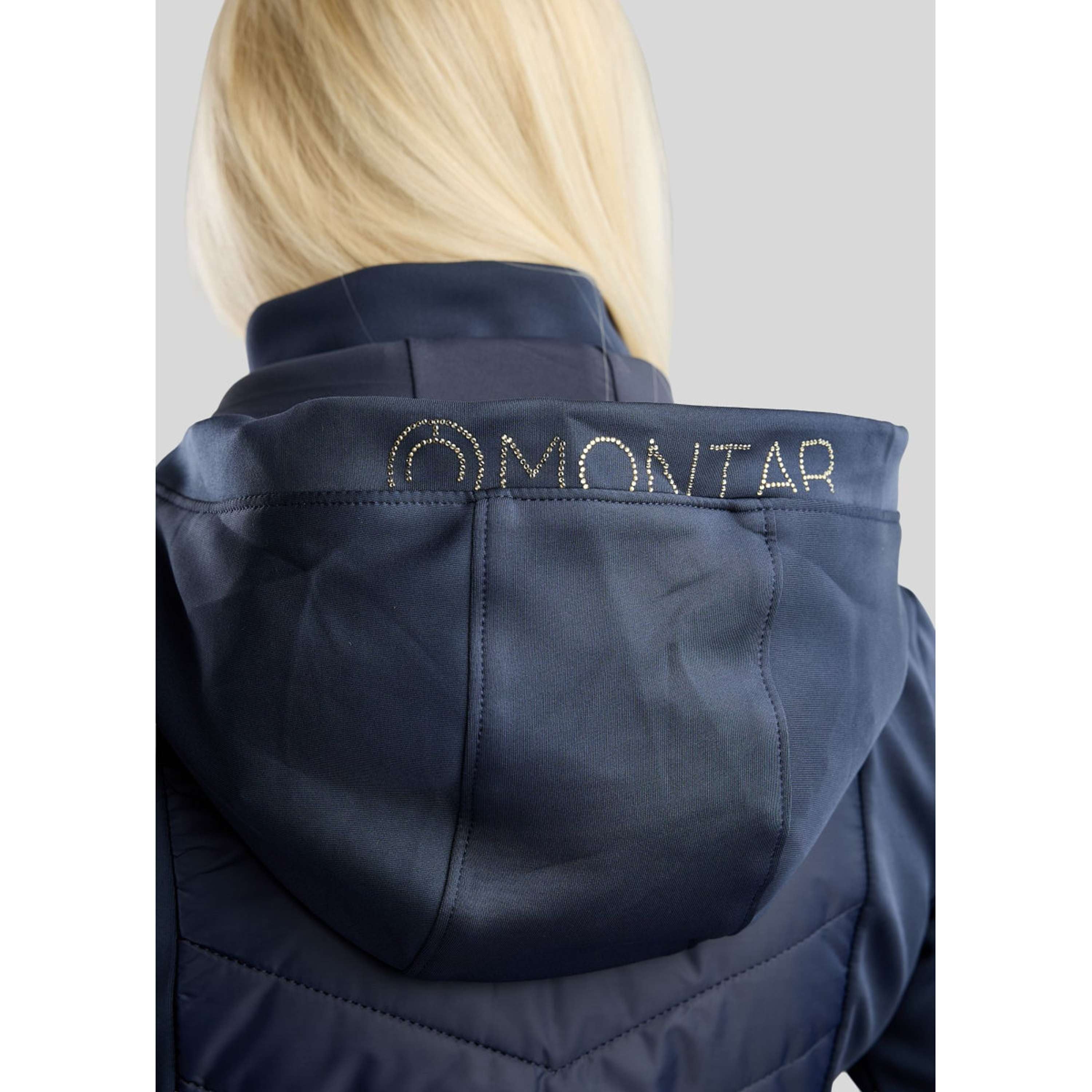 Montar Jacket MoEverline Hybrid Detachable Hood Golden Quartz Crystals Navy
