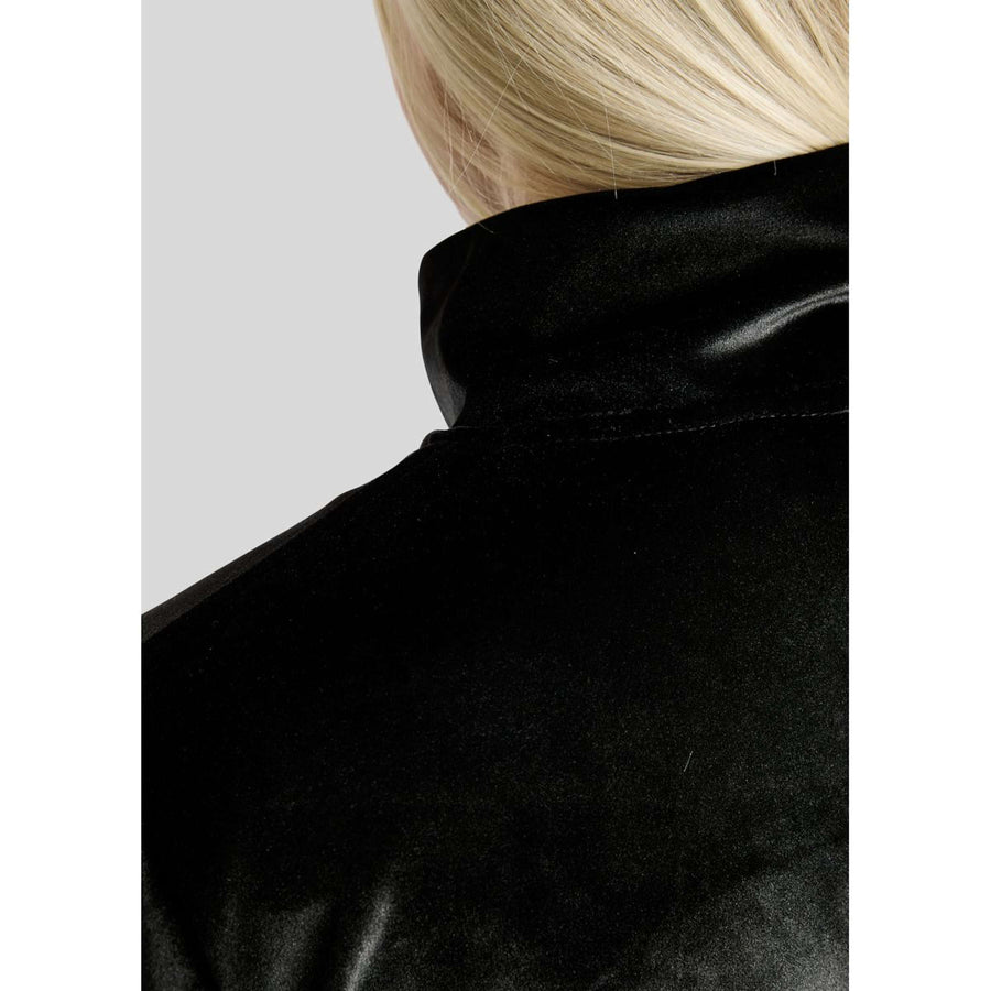 Montar Zip-Hoodie MoValerie Velvet Golden Quartz Crystals Black