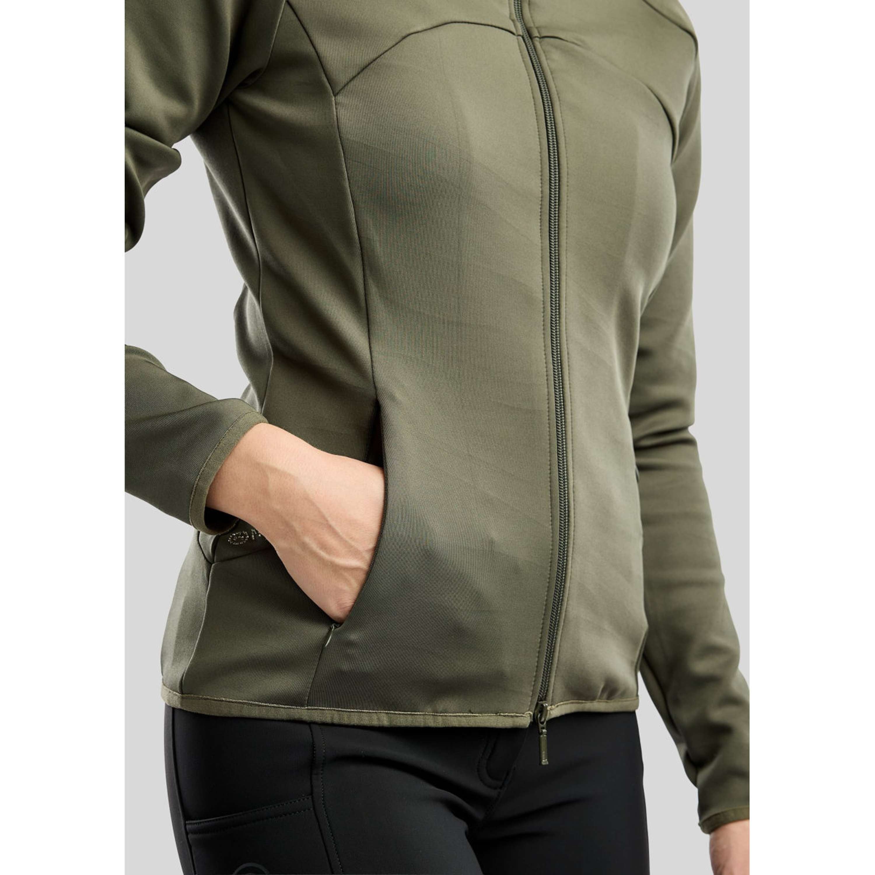Montar Jacket MoEverline Golden Quartz Crystals High Collar Forest Green