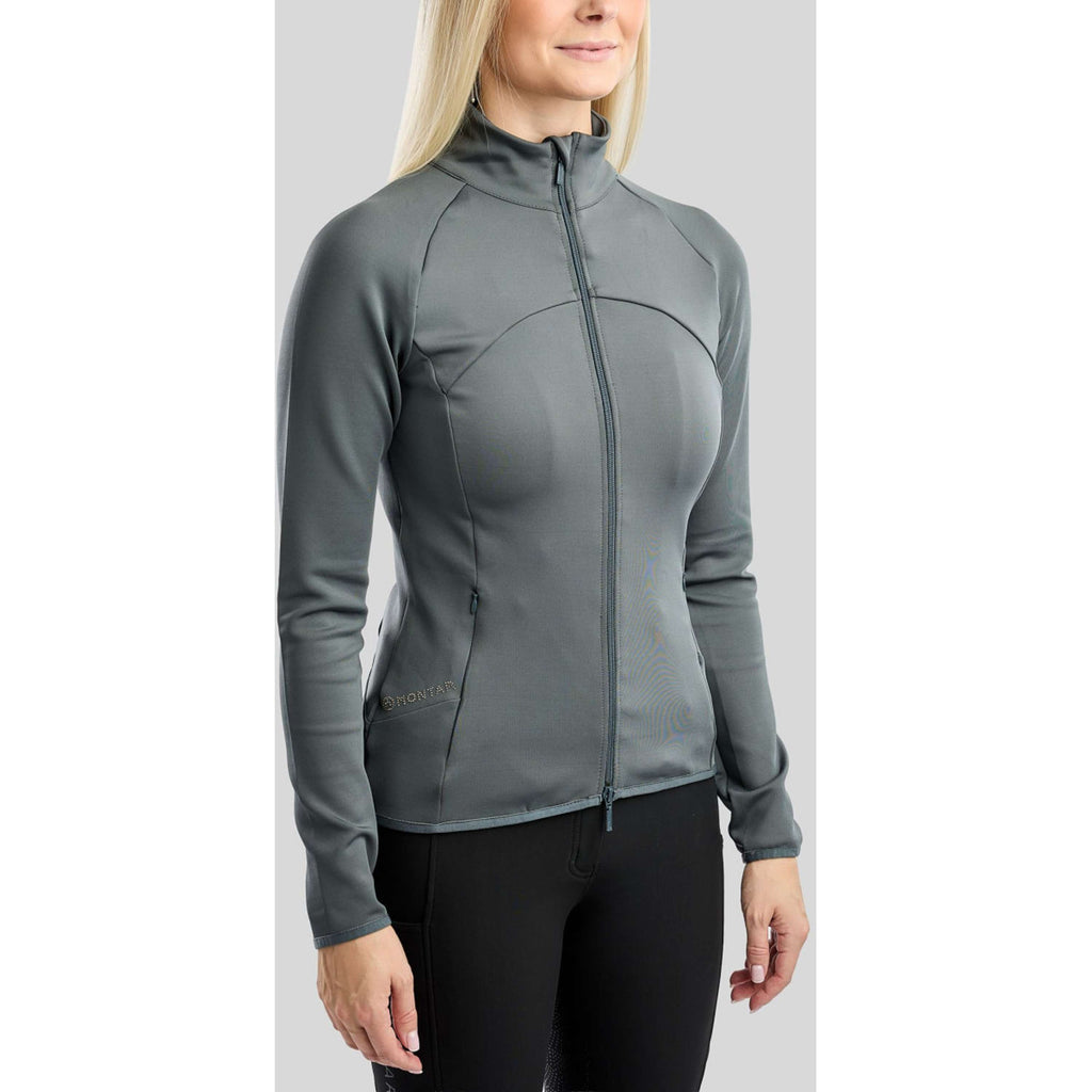 Montar Jacket MoEverline Golden Quartz Crystals High Collar Dark Slate
