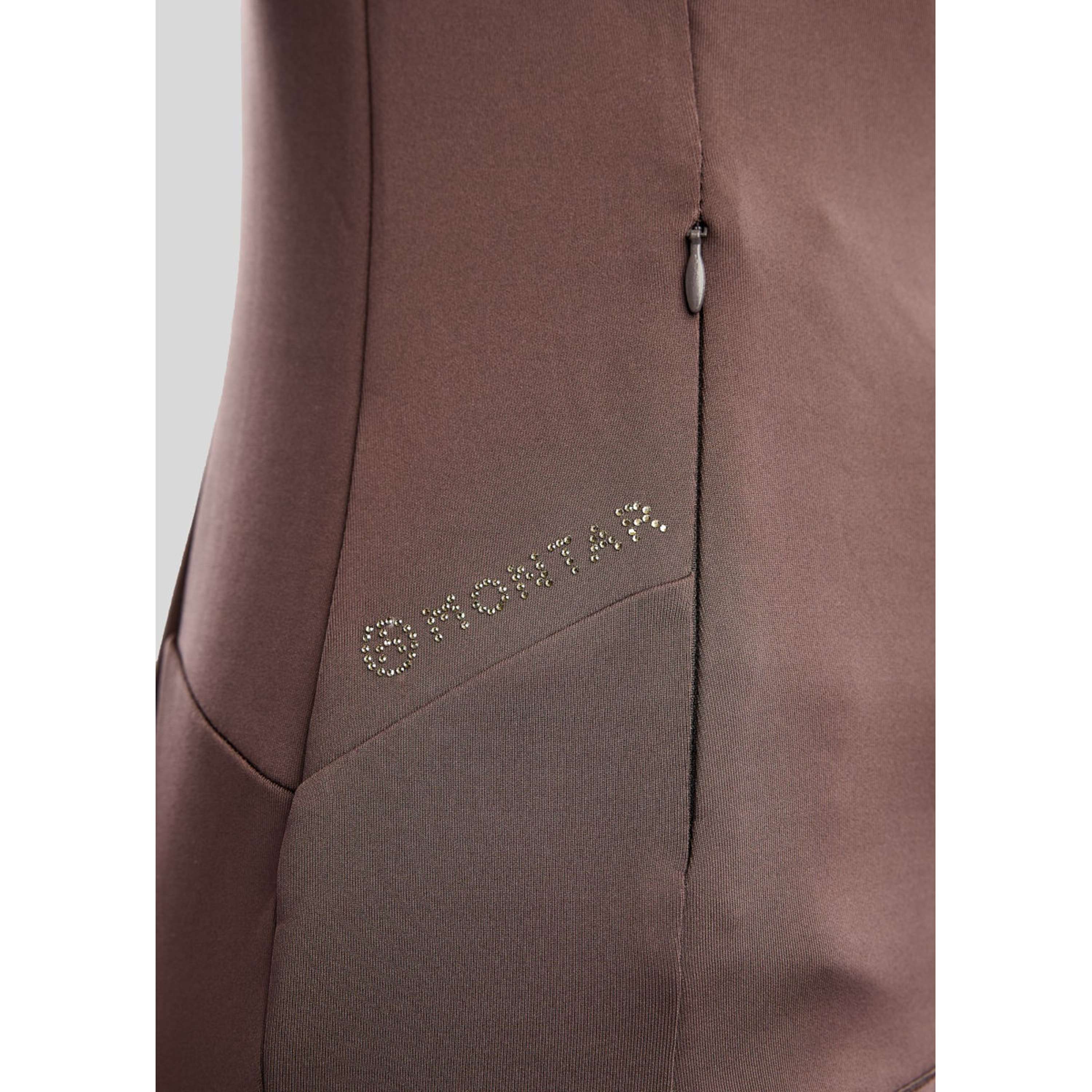 Montar Jacket MoEverline Golden Quartz Crystals High Collar Black Peony