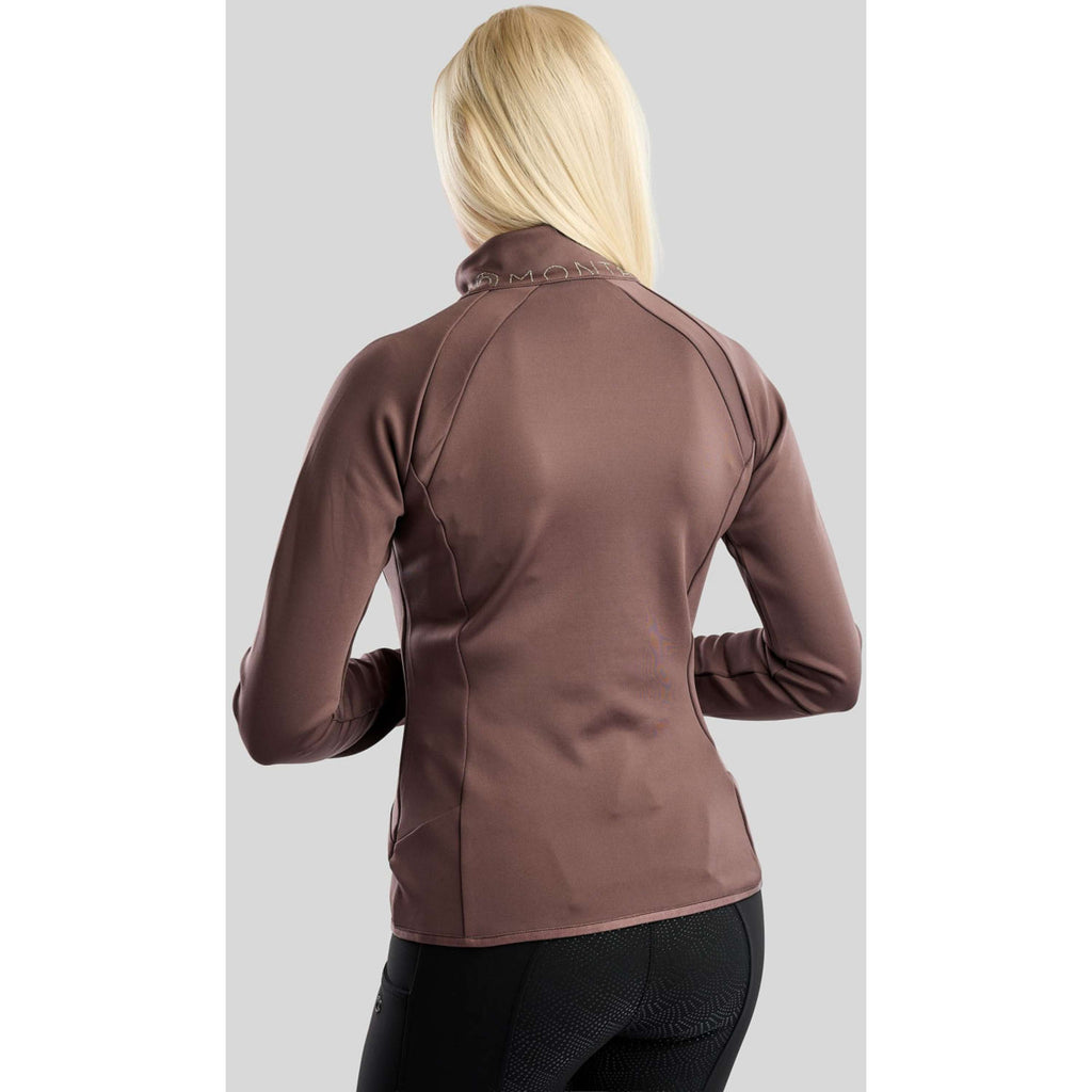 Montar Jacket MoEverline Golden Quartz Crystals High Collar Black Peony