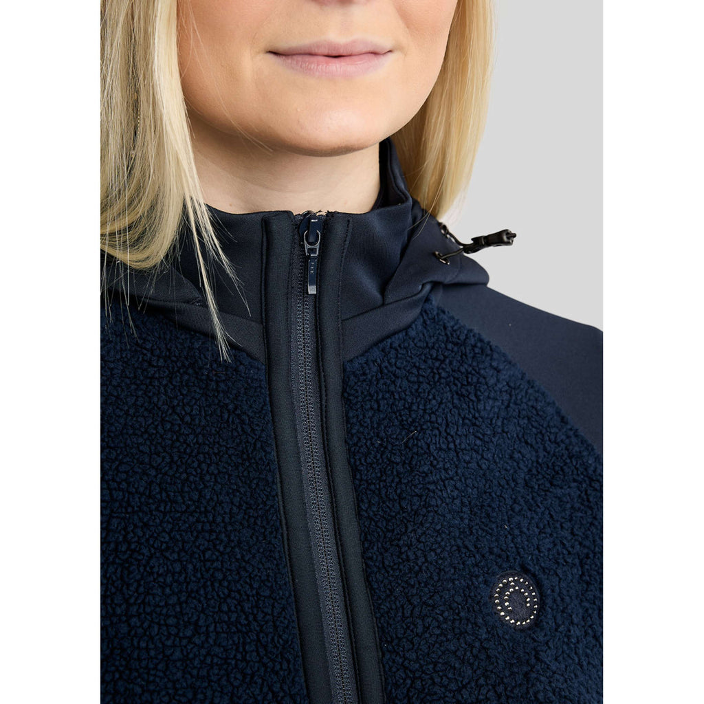 Montar Zip-Hoodie MoMay Teddy Navy
