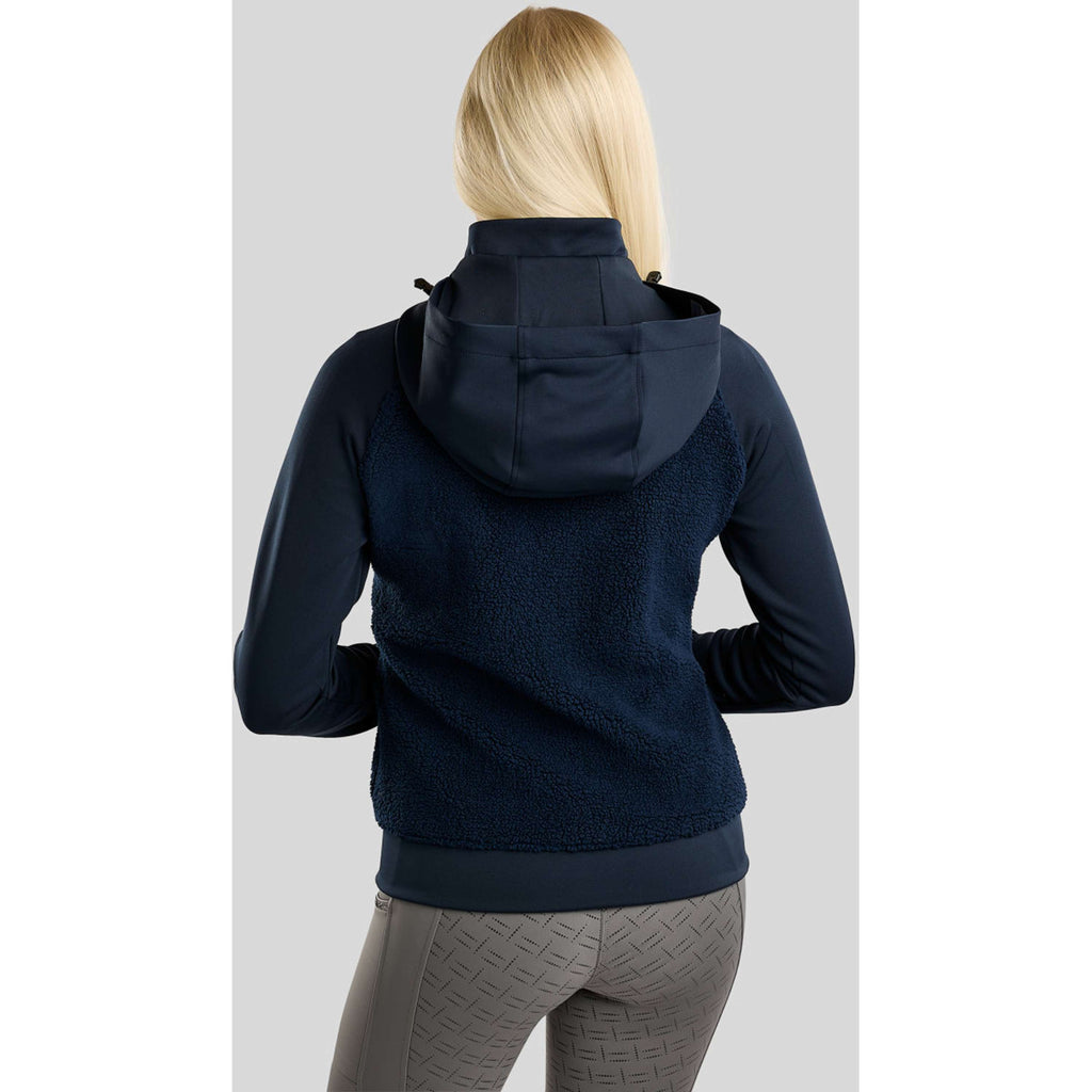 Montar Zip-Hoodie MoMay Teddy Navy