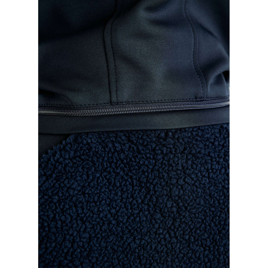 Montar Zip-Hoodie MoMay Teddy Navy