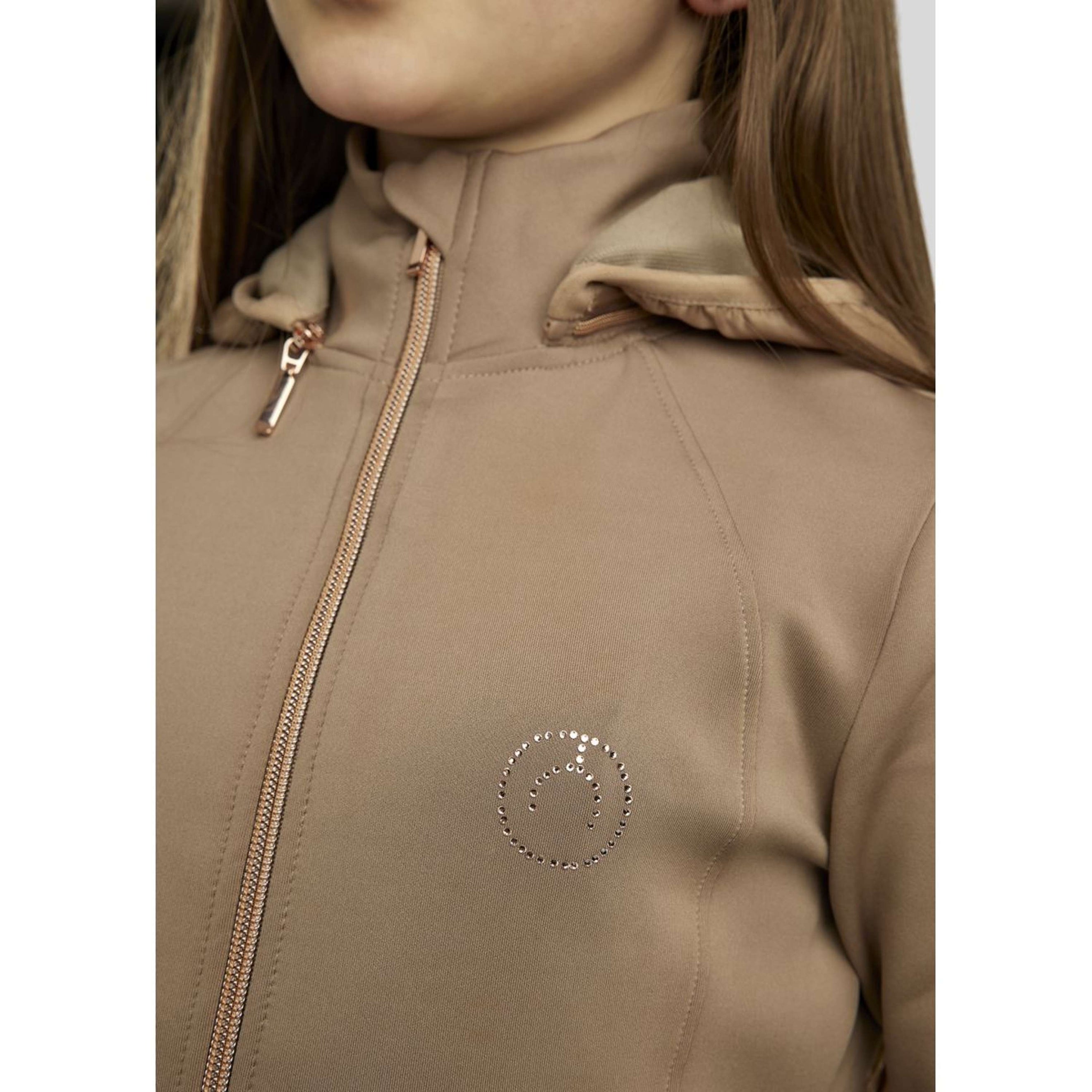 Montar Jacket MoFLora Rosegold Crystals Junior Latte