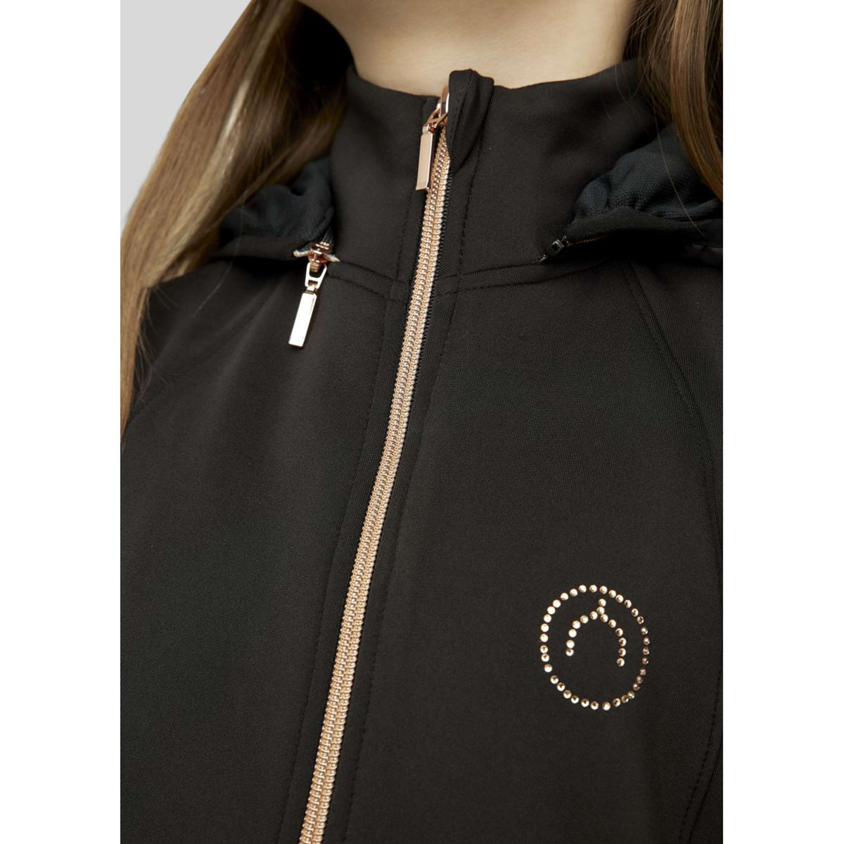 Montar Jacket MoFLora Rosegold Crystals Junior Black