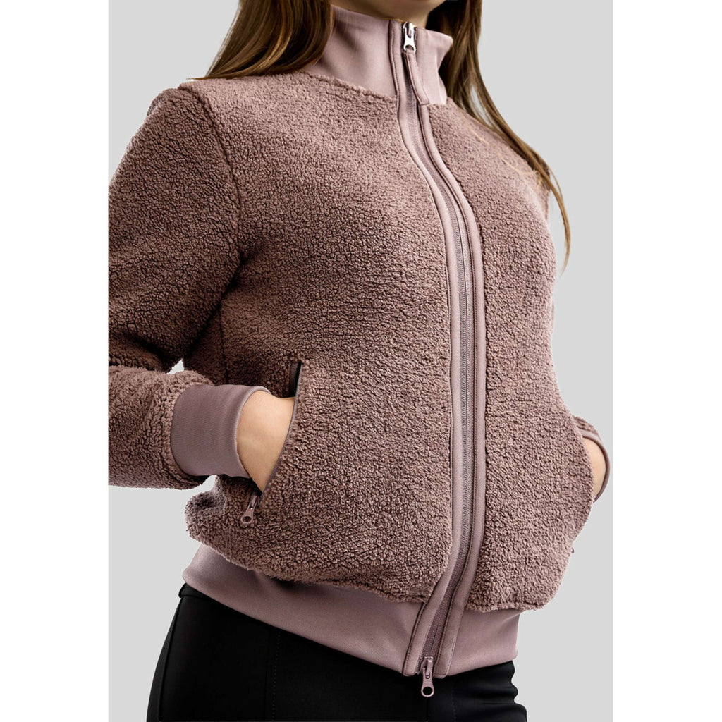 Montar Zip-Hoodie MoEbba Teddy Pile Golden Quartz Kids Nougat Brown