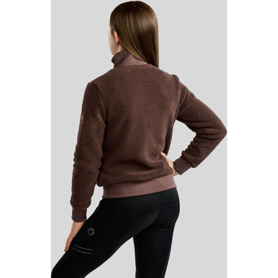 Montar Zip-Hoodie MoEbba Teddy Pile Golden Quartz Kids Black Peony