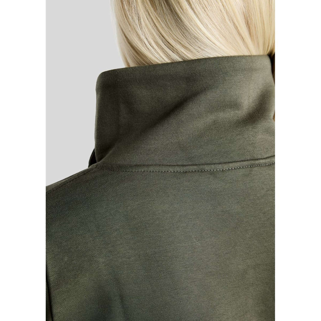 Montar Sweater MoNaja High Collar Golden Quartz Crystals Forest Green
