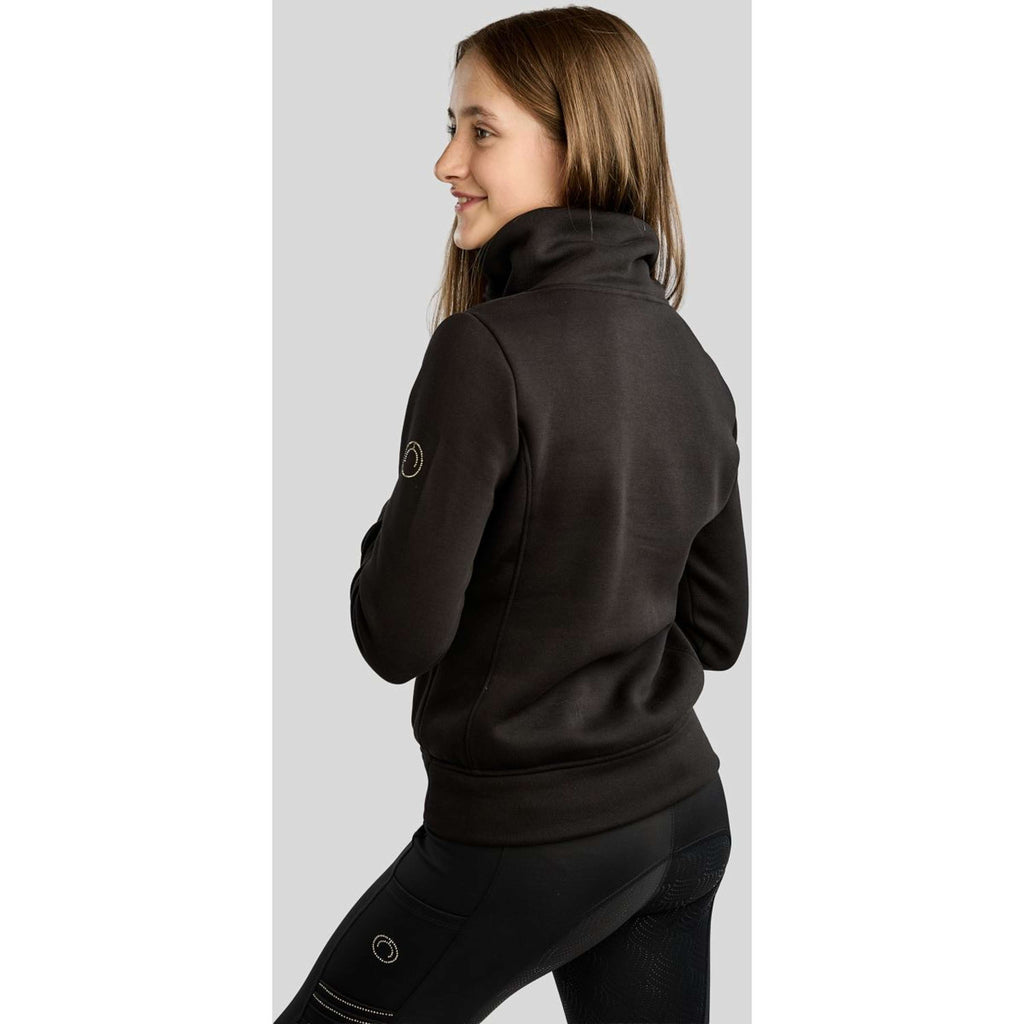 Montar Sweater MoNaja High Collar Golden Quartz Crystals Kids Black