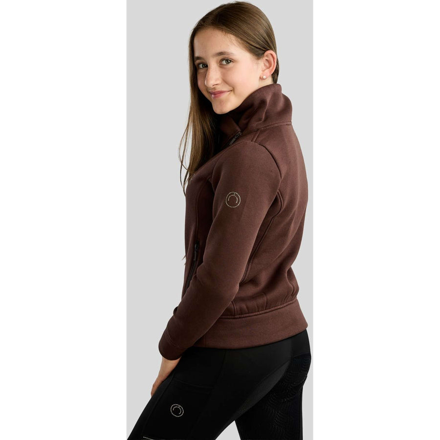 Montar Sweater MoNaja High Collar Golden Quartz Crystals Kids Black Peony