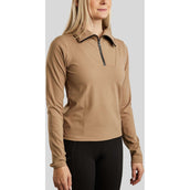 Montar Shirt MoRachel Quarter Zip Latte