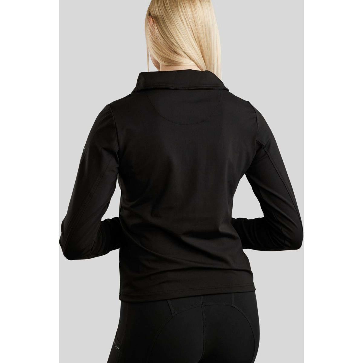 Montar Shirt MoRachel Quarter Zip Black