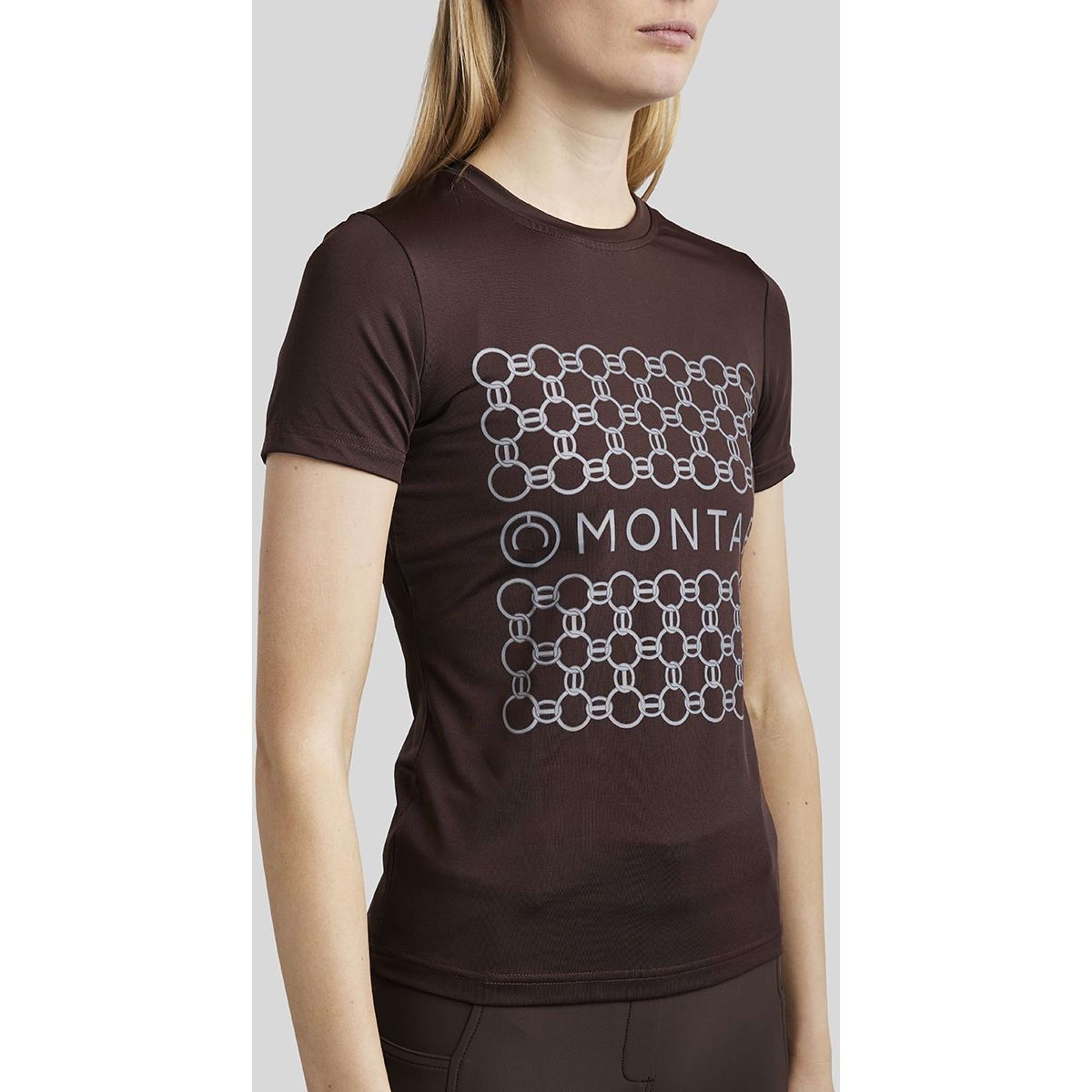 Montar T-Shirt MoChain Frontprinted Brown