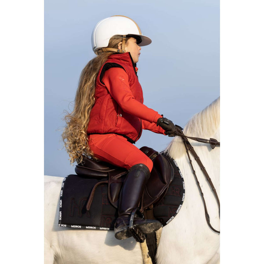 Mrs. Ros Saddlepad Iconic General Purpose Black/Red