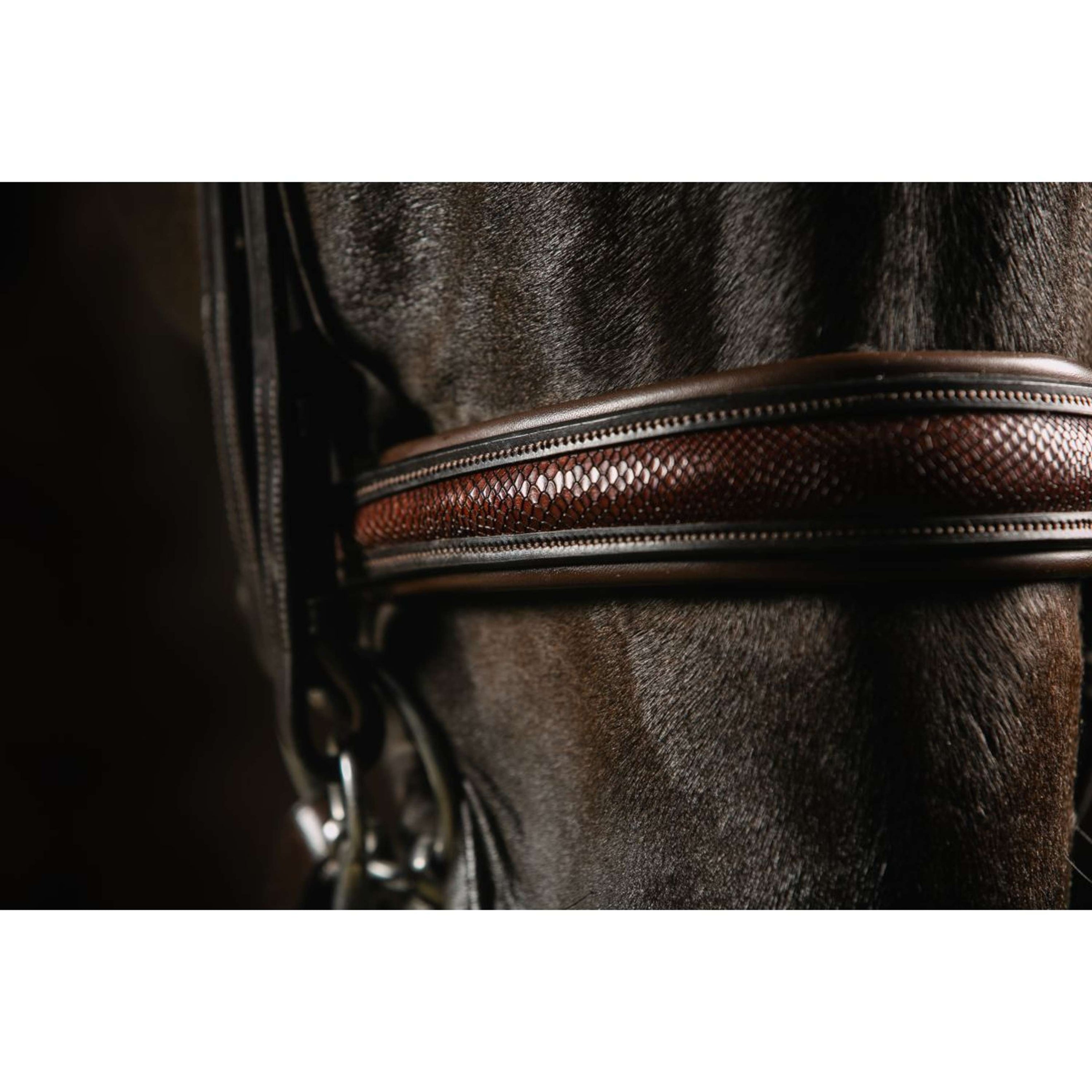 Mrs. Ros Double Bridle Knight Power Deluxe Brown