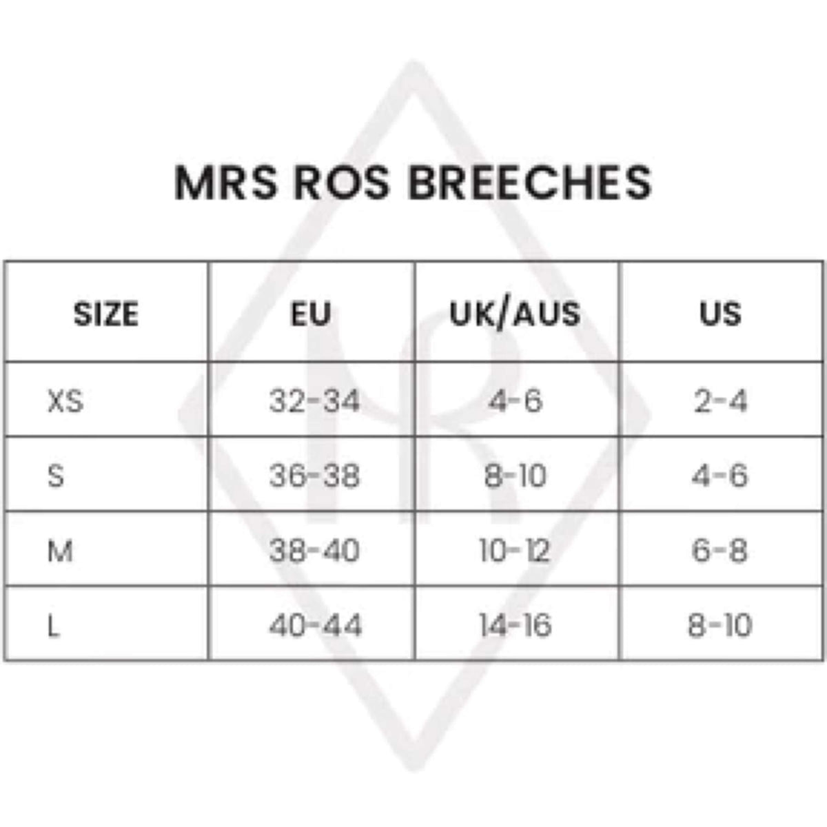 Mrs. Ros Breeches Runway Phantom Black