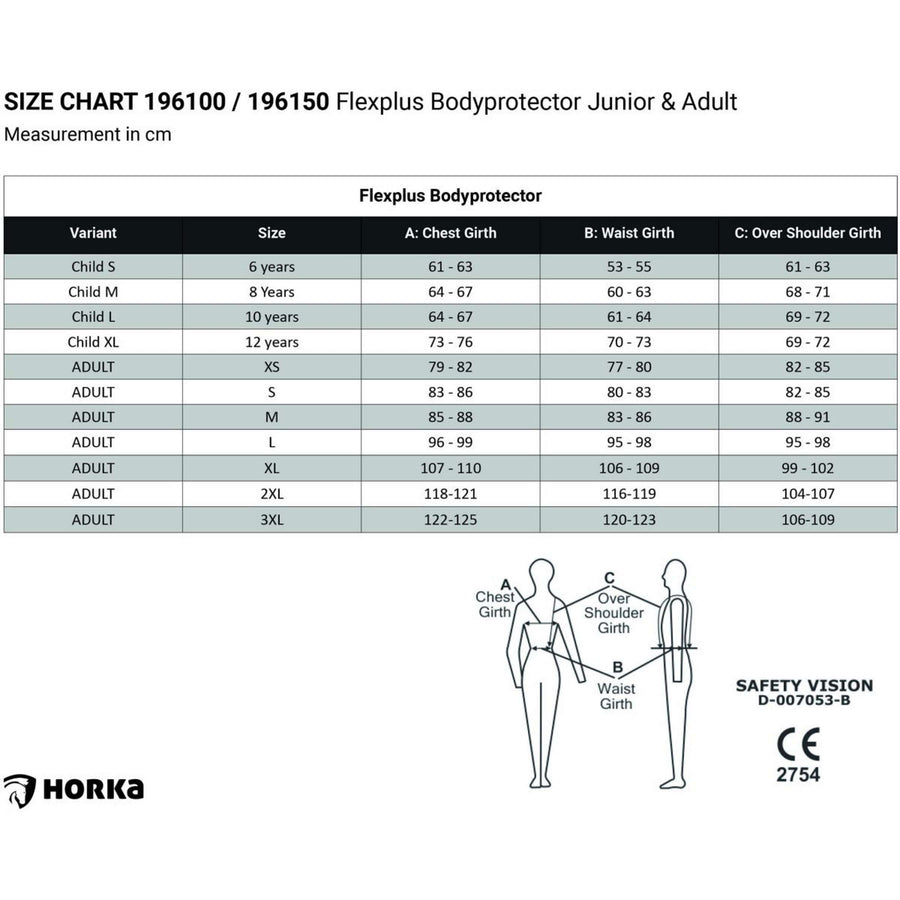 HORKA Flexplus Bodyprotector Junior Brown/Black/Green