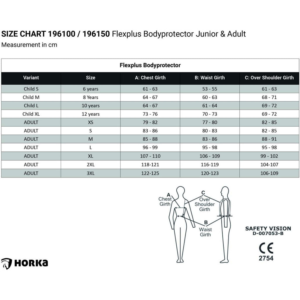 HORKA Flexplus Bodyprotector Junior Royal Blue