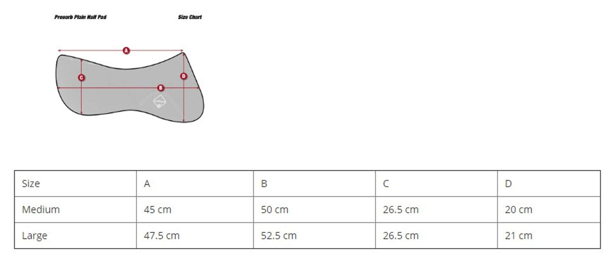 LeMieux Half Pad Pro-Sorb Plain Brown