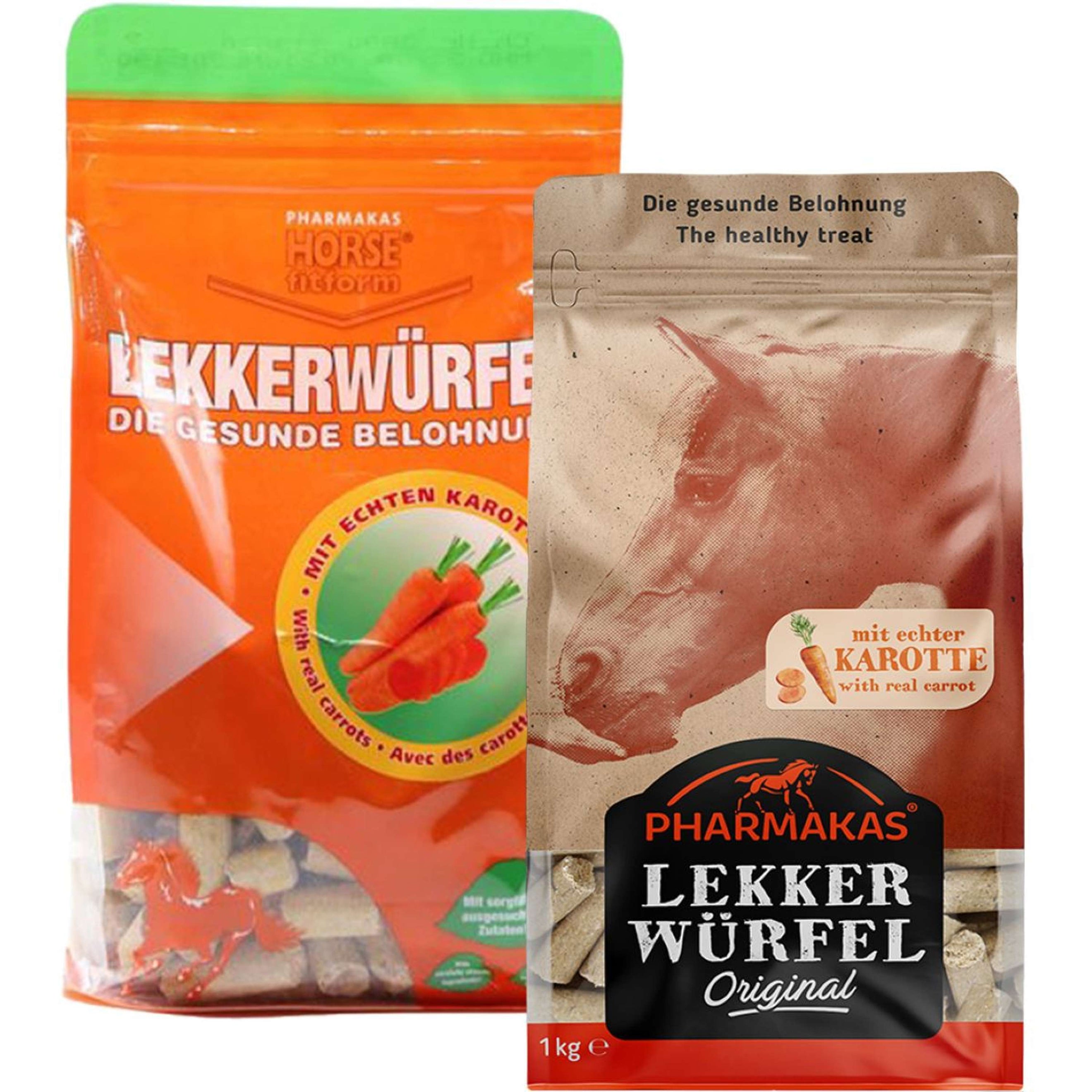 Pharmakas Horse Treats Lekkerwürfel Carrot