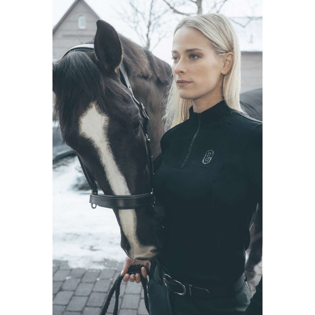 Pikeur Shirt Zip Rip Selection AW26 Long Sleeves Black