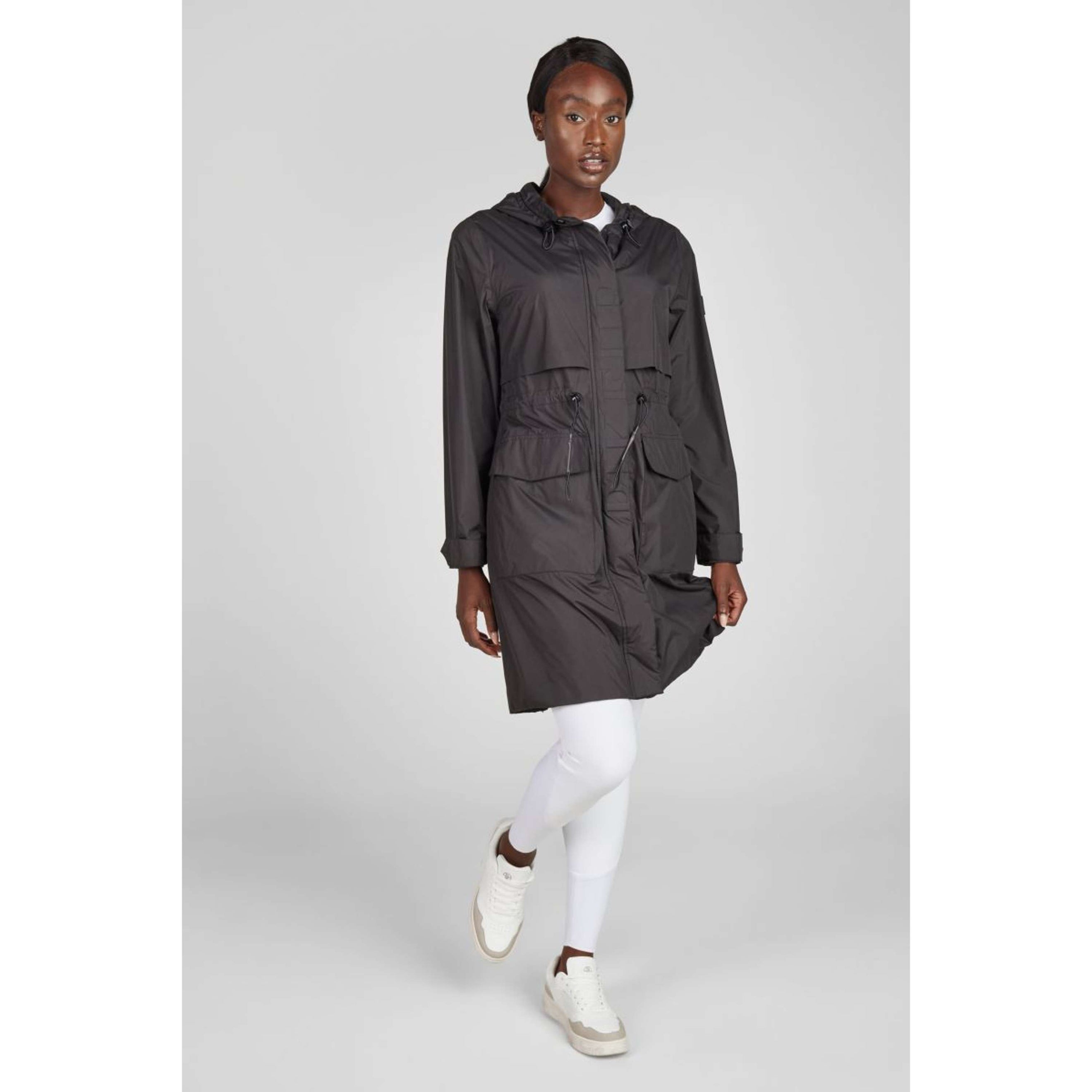 Pikeur Long Raincoat SS26 Black