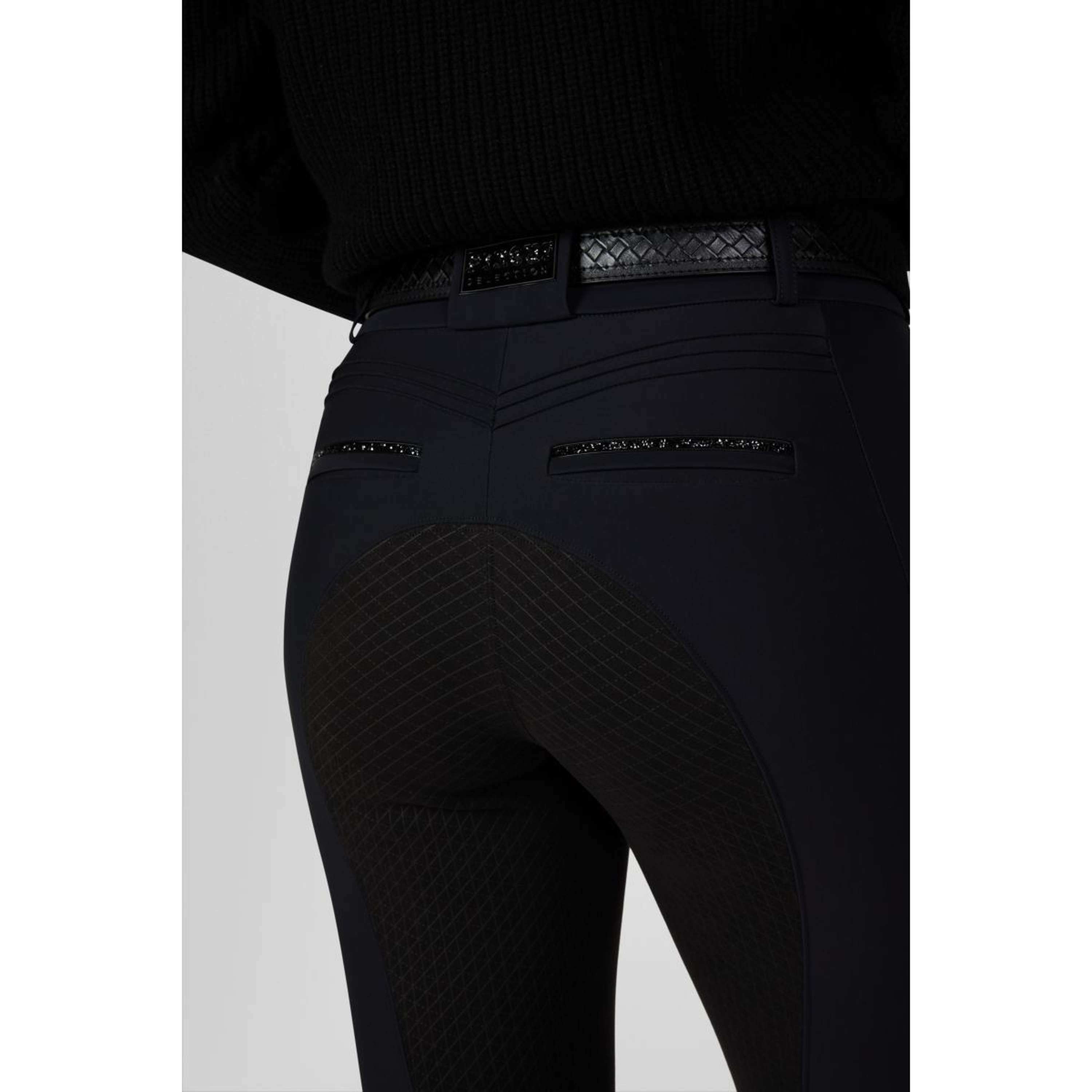 Pikeur Breeches Ceelina GridTexLeather Highwaist Full Grip Black