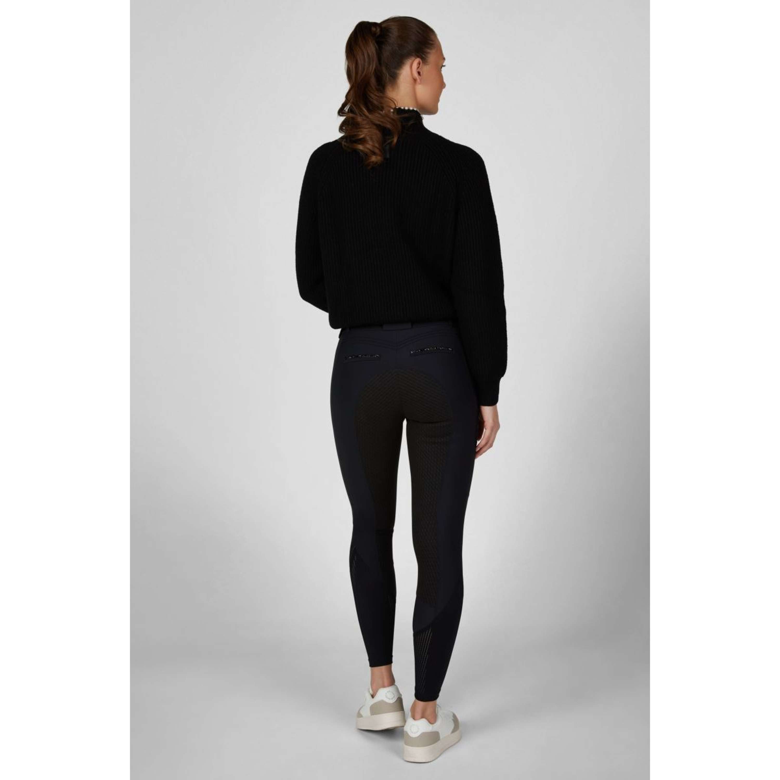 Pikeur Breeches Ceelina GridTexLeather Highwaist Full Grip Black