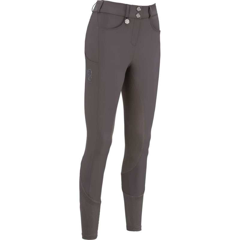Pikeur Breeches Ceelina GridTexLeather Highwaist Full Grip Basalt Grey