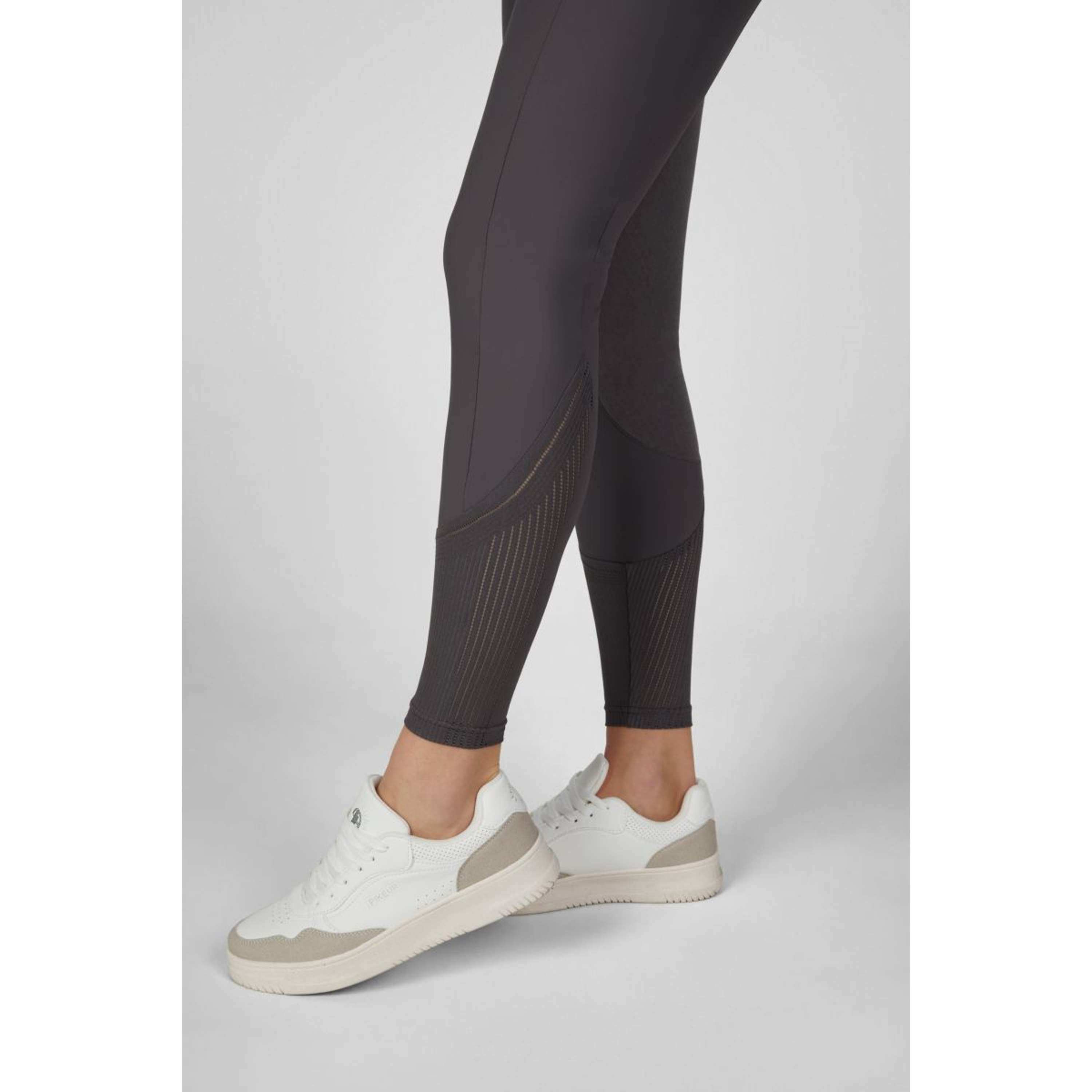 Pikeur Breeches Ceelina GridTexLeather Highwaist Full Grip Basalt Grey